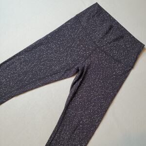 Lululemon Women's Size 6 Wunder Under High-Rise 7/8 Tight Jacquard Black White